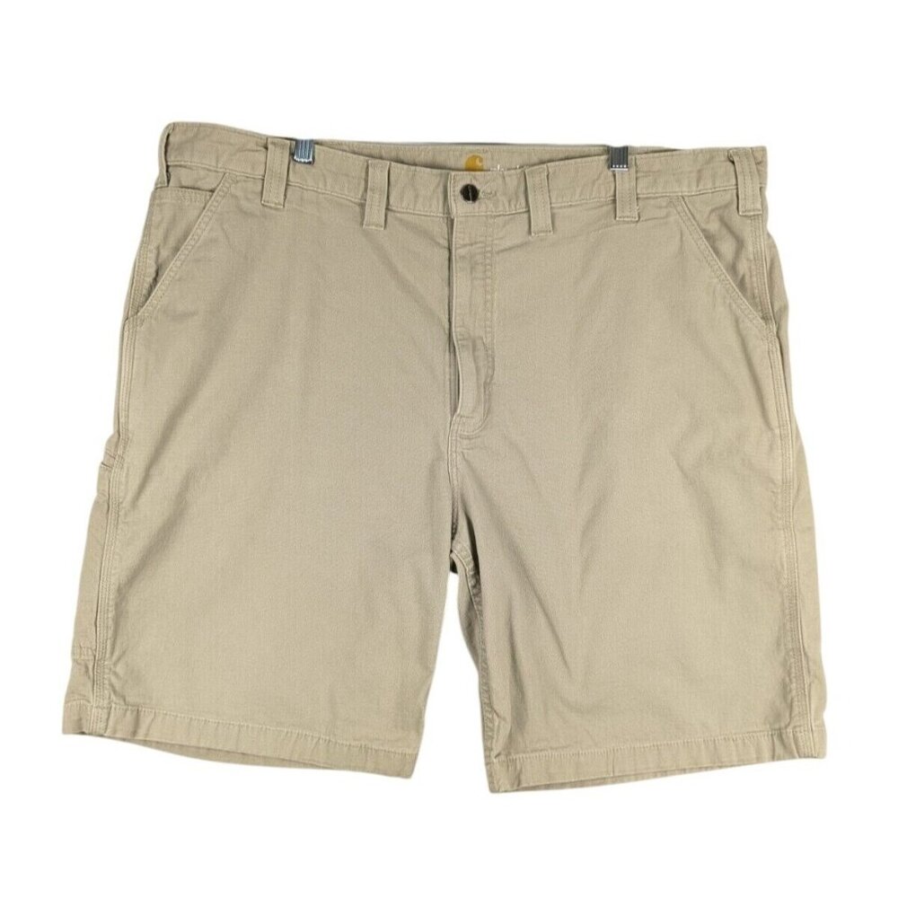Carhartt Shorts Men's Size 44 Beige Cargo Relaxed Rugged Flex Canvas‎